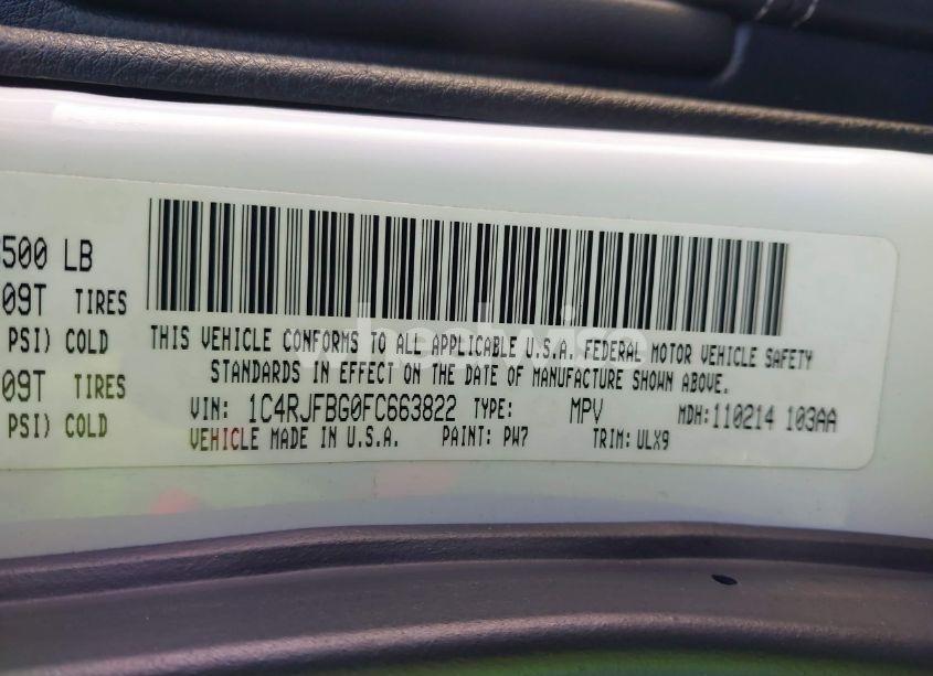 Photo 9 of 2015 Jeep Grand CHEROKEE LIMITED (VIN 1C4RJFBG0FC663822)