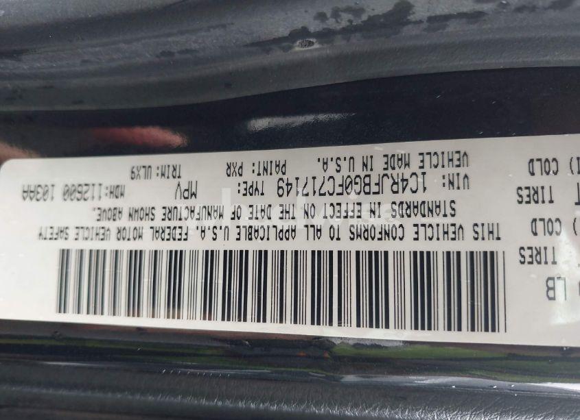 Photo 9 of 2015 Jeep Grand CHEROKEE LIMITED (VIN 1C4RJFBG0FC717149)