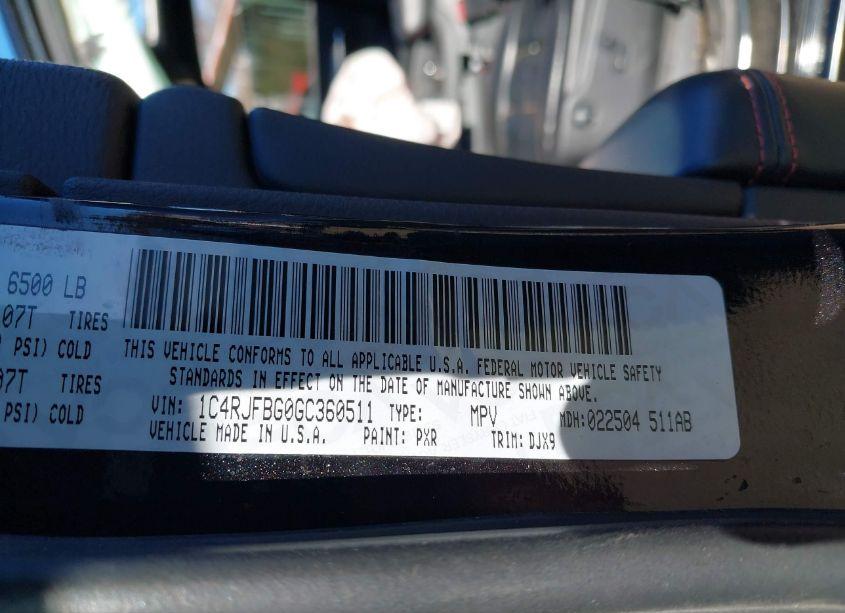 Photo 9 of 2016 Jeep Grand CHEROKEE LIMITED 75TH ANNIVERSARY (VIN 1C4RJFBG0GC360511)