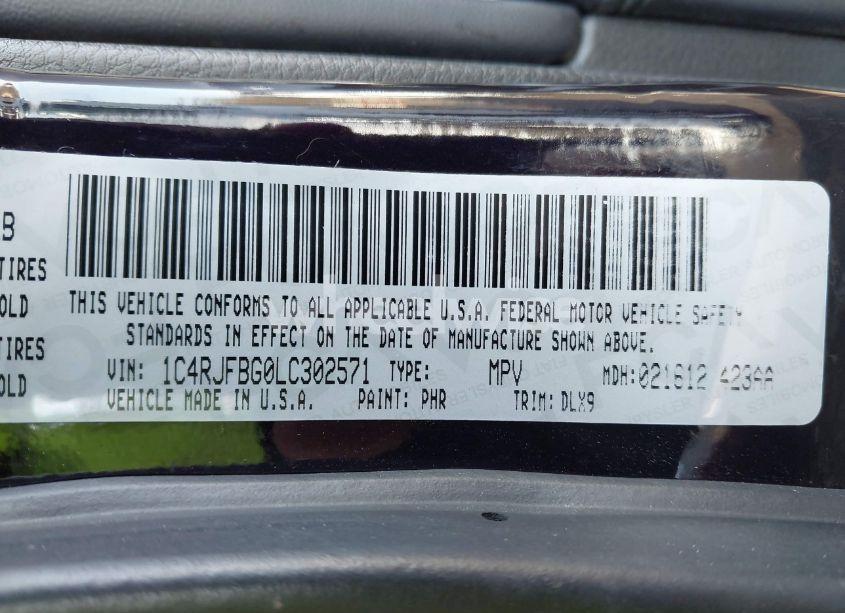 Photo 9 of 2020 Jeep Grand CHEROKEE LIMITED 4X4 (VIN 1C4RJFBG0LC302571)