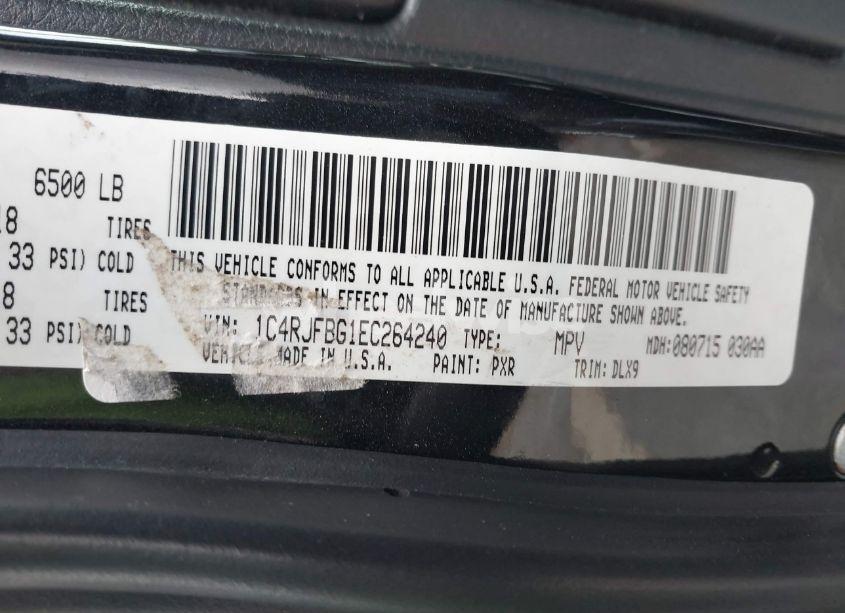 Photo 9 of 2014 Jeep Grand CHEROKEE LIMITED (VIN 1C4RJFBG1EC264240)