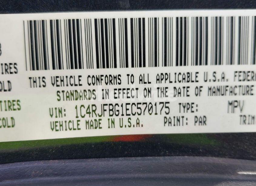 Photo 9 of 2014 Jeep Grand CHEROKEE LIMITED (VIN 1C4RJFBG1EC570175)