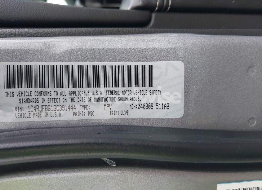 Photo 9 of 2016 Jeep Grand CHEROKEE LIMITED (VIN 1C4RJFBG1GC391444)