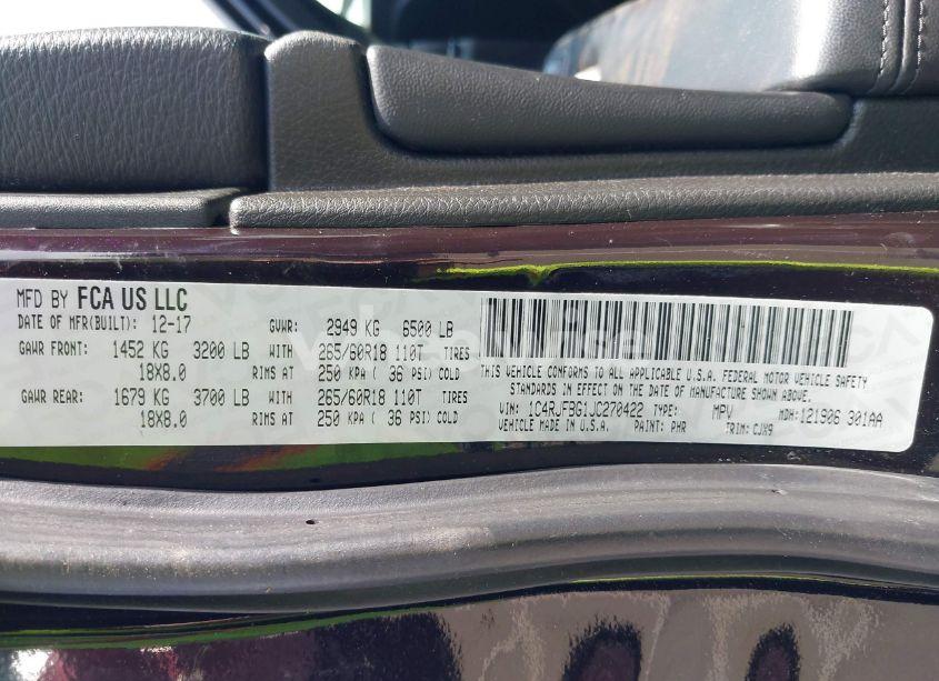 Photo 9 of 2018 Jeep Grand CHEROKEE LIMITED 4X4 (VIN 1C4RJFBG1JC270422)