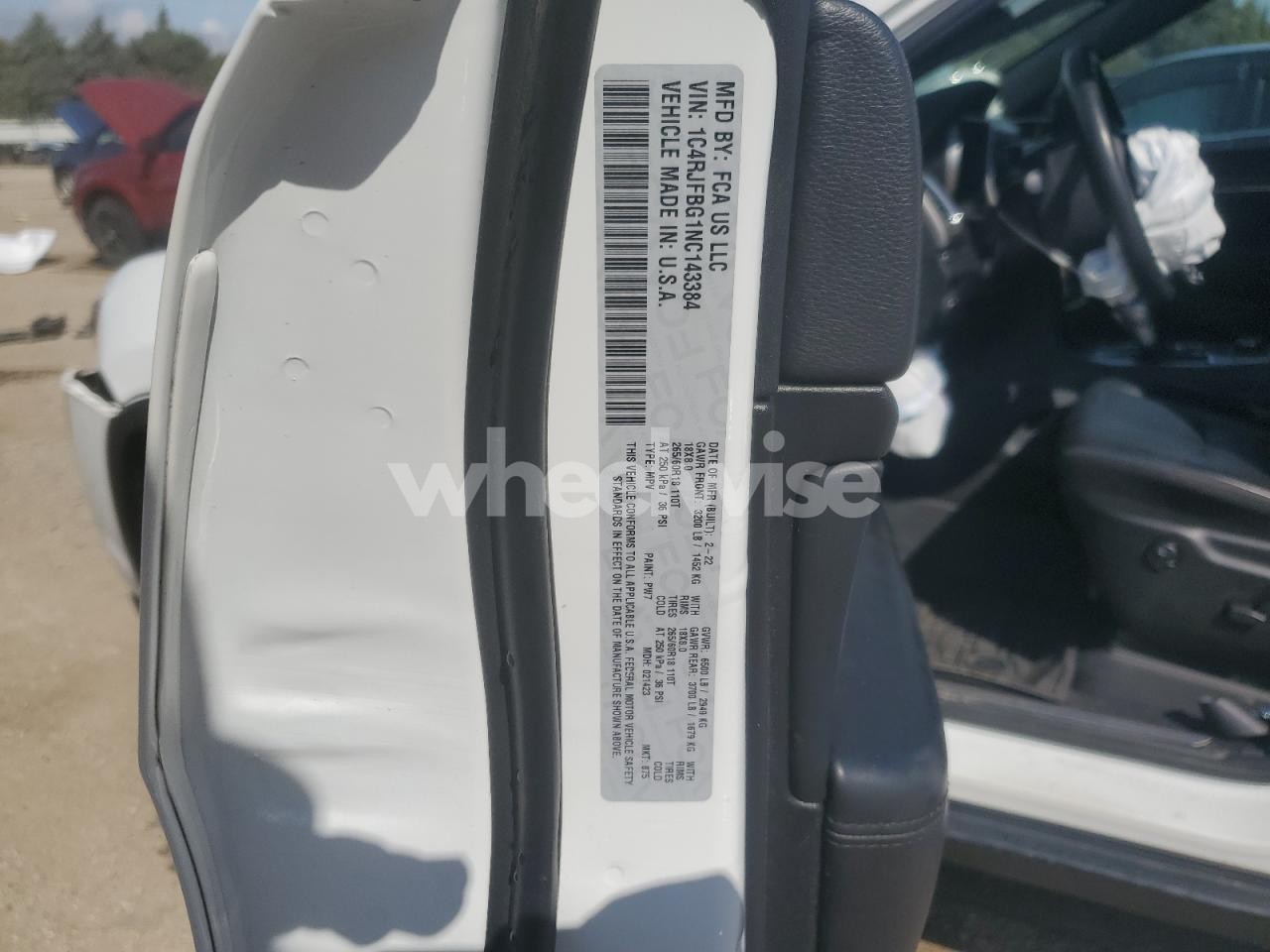 Photo 12 of 2022 JEEP GRAND CHEROKEE LIMITED (VIN 1C4RJFBG1NC143384)