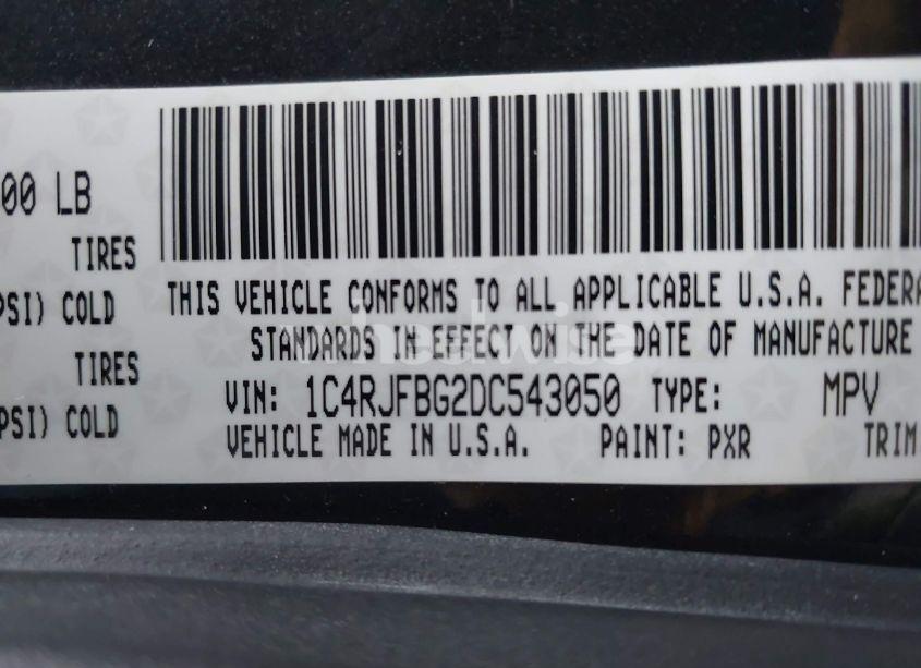 Photo 9 of 2013 Jeep Grand CHEROKEE LIMITED (VIN 1C4RJFBG2DC543050)