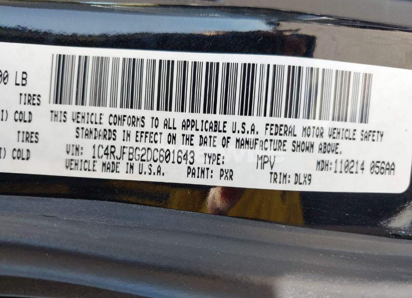 Photo 9 of 2013 Jeep Grand CHEROKEE LIMITED (VIN 1C4RJFBG2DC601643)