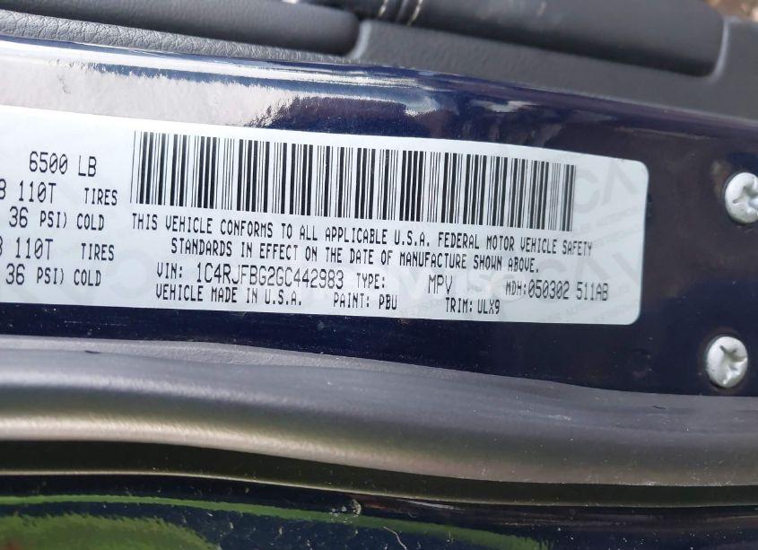 Photo 9 of 2016 Jeep Grand CHEROKEE LIMITED (VIN 1C4RJFBG2GC442983)