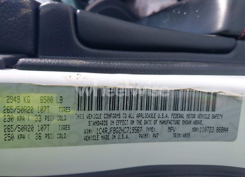 Photo 9 of 2017 Jeep Grand CHEROKEE LIMITED 75TH ANNIVERSARY EDITION 4X4 (VIN 1C4RJFBG2HC719567)