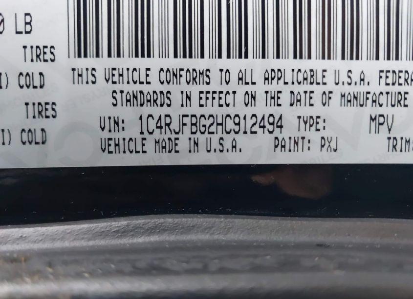 Photo 9 of 2017 Jeep Grand CHEROKEE LIMITED 4X4 (VIN 1C4RJFBG2HC912494)