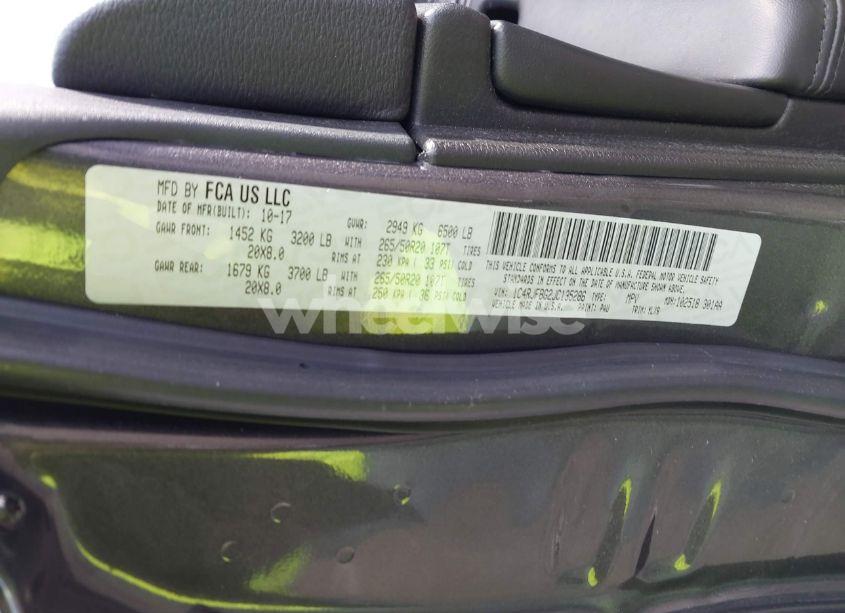 Photo 9 of 2018 Jeep Grand CHEROKEE STERLING EDITION 4X4 (VIN 1C4RJFBG2JC135286)