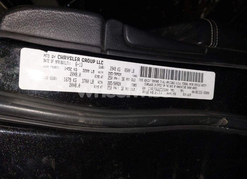 Photo 9 of 2014 Jeep Grand CHEROKEE LIMITED (VIN 1C4RJFBG3EC225200)