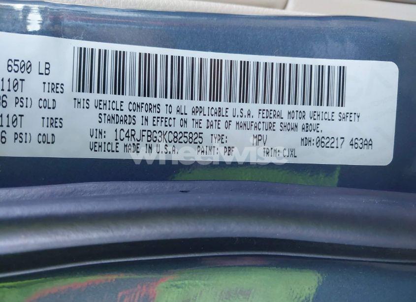 Photo 9 of 2019 Jeep Grand CHEROKEE LIMITED 4X4 (VIN 1C4RJFBG3KC825825)