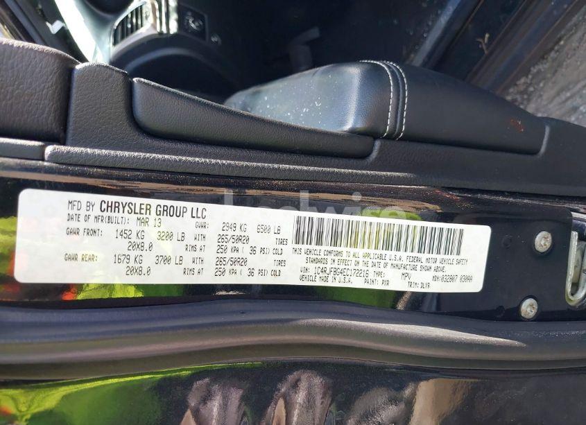 Photo 9 of 2014 Jeep Grand CHEROKEE LIMITED (VIN 1C4RJFBG4EC172216)