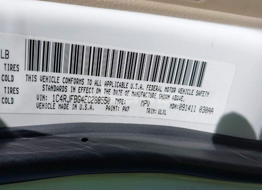 Photo 9 of 2014 Jeep Grand CHEROKEE LIMITED (VIN 1C4RJFBG4EC288550)