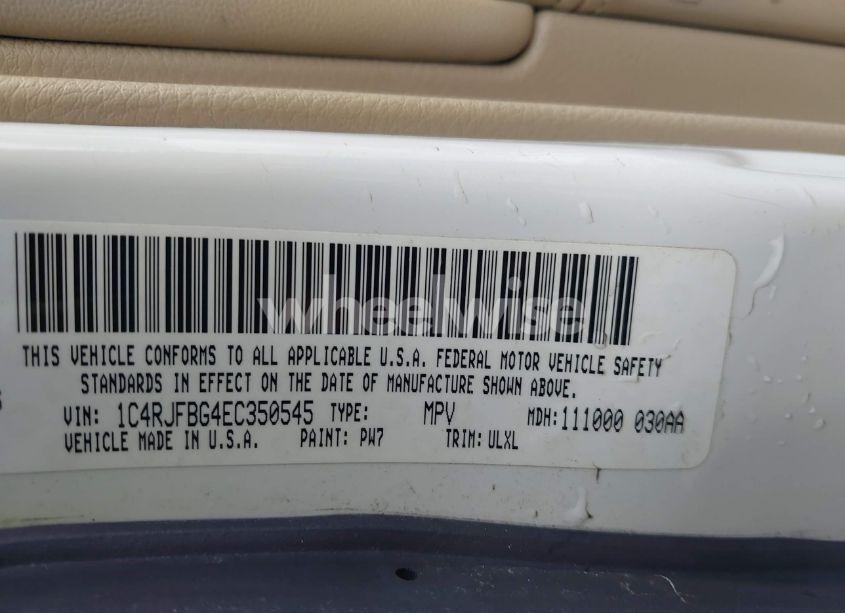 Photo 9 of 2014 Jeep Grand CHEROKEE LIMITED (VIN 1C4RJFBG4EC350545)