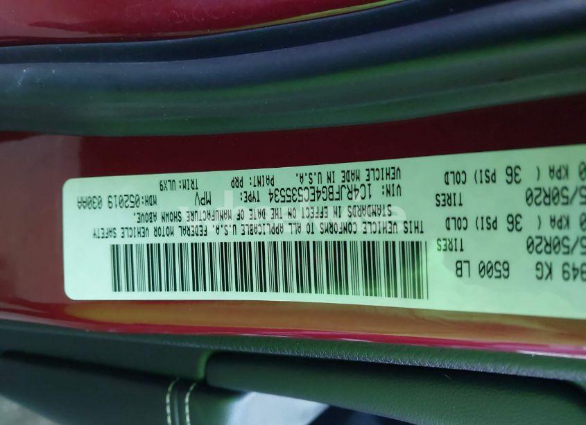 Photo 9 of 2014 Jeep Grand CHEROKEE LIMITED (VIN 1C4RJFBG4EC535534)