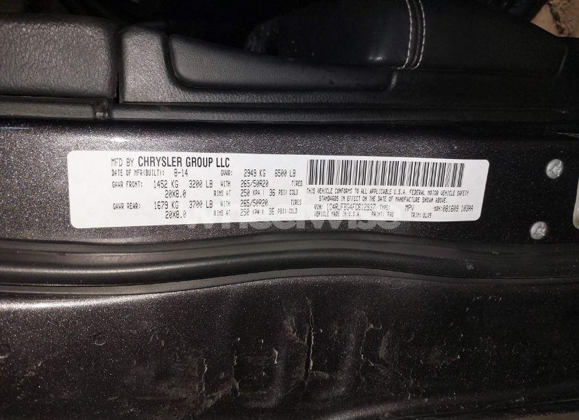 Photo 9 of 2015 Jeep Grand CHEROKEE LIMITED (VIN 1C4RJFBG4FC612937)