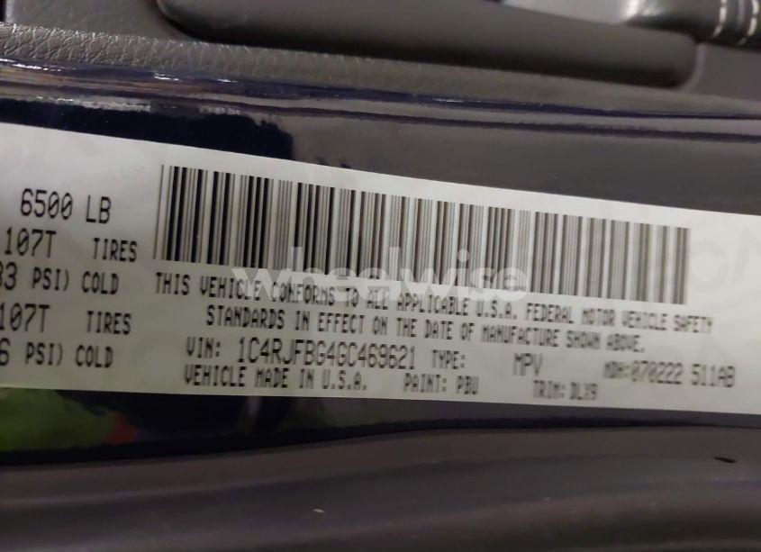 Photo 9 of 2016 Jeep Grand CHEROKEE LIMITED (VIN 1C4RJFBG4GC469621)