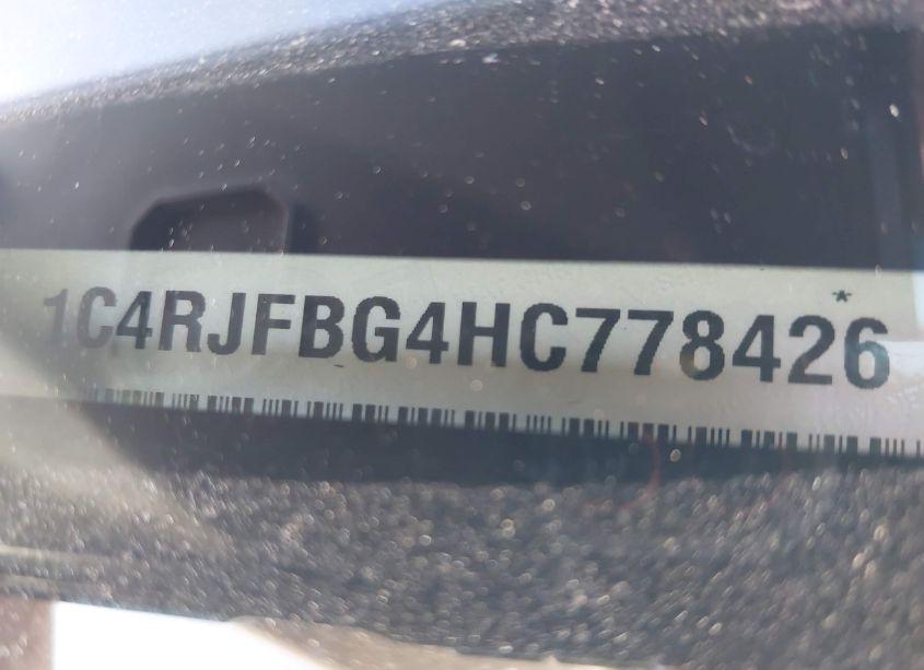 Photo 9 of 2017 Jeep Grand CHEROKEE LIMITED 4X4 (VIN 1C4RJFBG4HC778426)