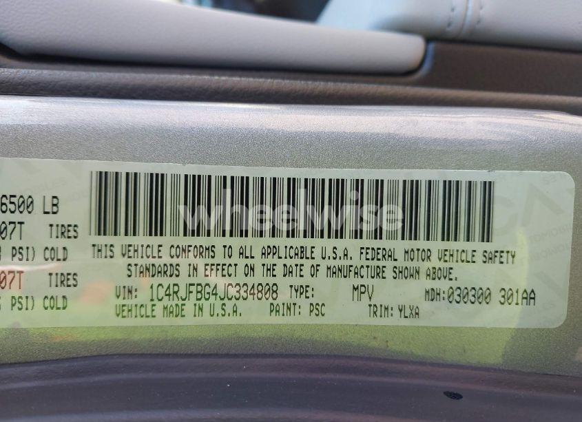 Photo 9 of 2018 Jeep Grand CHEROKEE STERLING EDITION 4X4 (VIN 1C4RJFBG4JC334808)