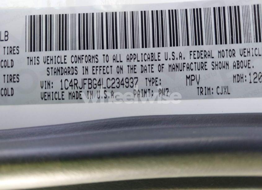 Photo 9 of 2020 Jeep Grand CHEROKEE LIMITED 4X4 (VIN 1C4RJFBG4LC234937)