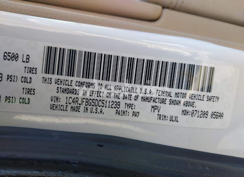 Photo 9 of 2013 Jeep Grand CHEROKEE LIMITED (VIN 1C4RJFBG5DC511239)