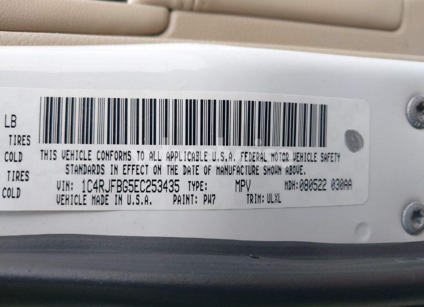 Photo 9 of 2014 Jeep Grand CHEROKEE LIMITED (VIN 1C4RJFBG5EC253435)