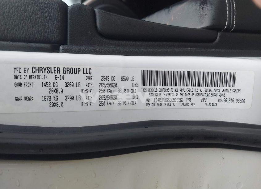 Photo 9 of 2014 Jeep Grand CHEROKEE LIMITED (VIN 1C4RJFBG5EC516961)