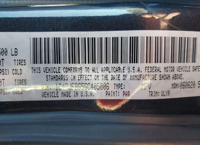 Photo 9 of 2016 Jeep Grand CHEROKEE LIMITED (VIN 1C4RJFBG5GC405006)