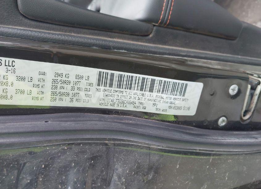 Photo 9 of 2016 Jeep Grand CHEROKEE LIMITED 75TH ANNIVERSARY (VIN 1C4RJFBG5GC406494)