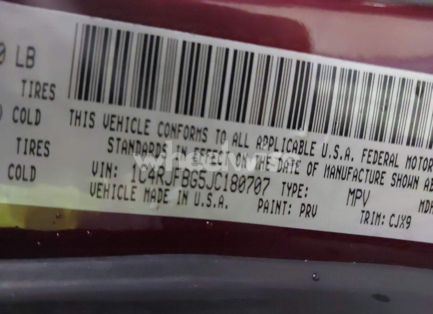 Photo 9 of 2018 Jeep Grand CHEROKEE LIMITED 4X4 (VIN 1C4RJFBG5JC180707)