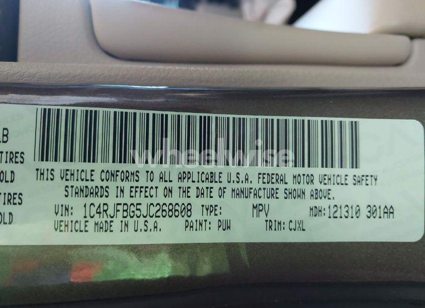 Photo 9 of 2018 Jeep Grand CHEROKEE LIMITED 4X4 (VIN 1C4RJFBG5JC268608)