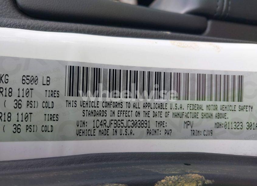 Photo 9 of 2018 Jeep Grand CHEROKEE LIMITED 4X4 (VIN 1C4RJFBG5JC303891)