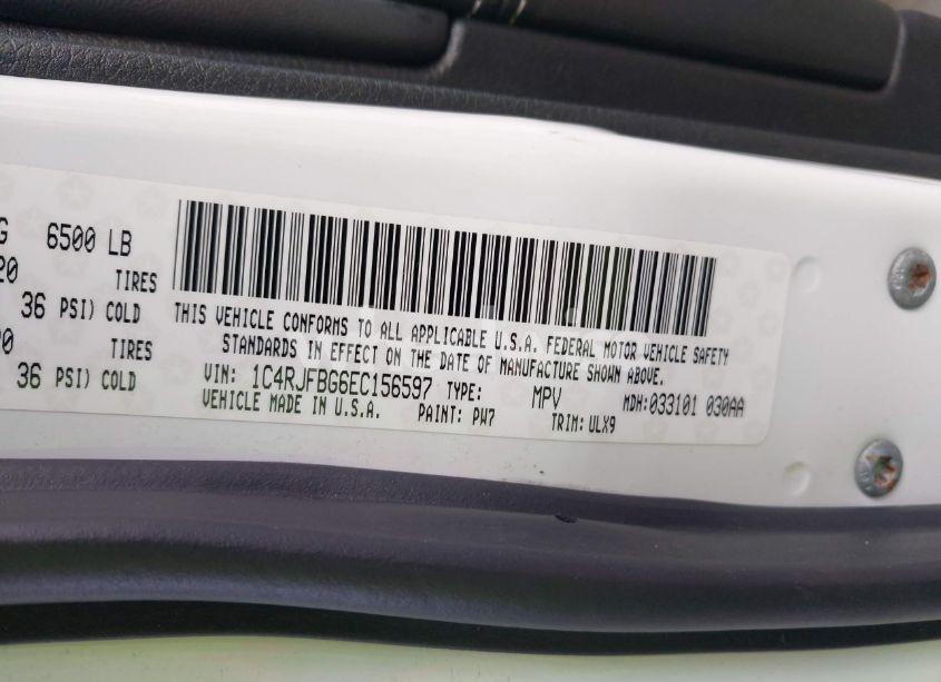 Photo 9 of 2014 Jeep Grand CHEROKEE LIMITED (VIN 1C4RJFBG6EC156597)