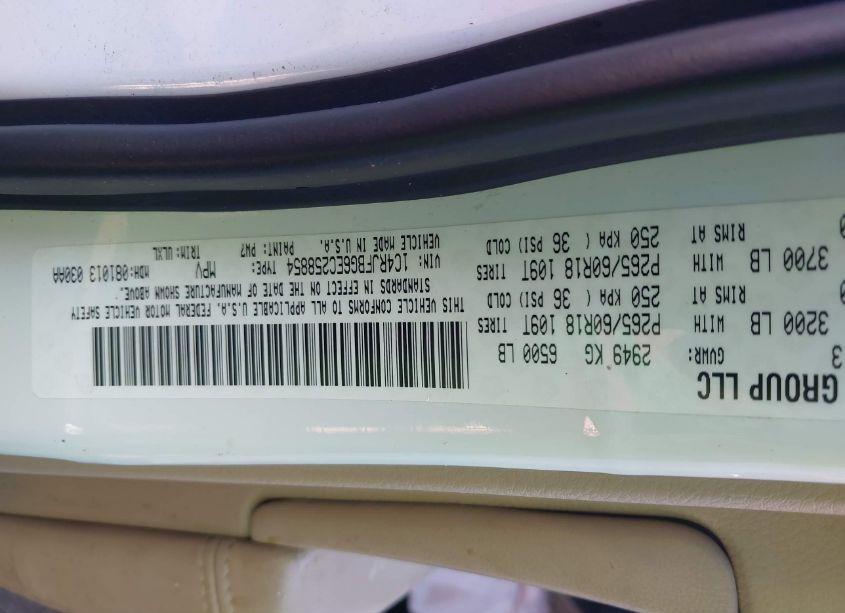 Photo 9 of 2014 Jeep Grand CHEROKEE LIMITED (VIN 1C4RJFBG6EC258854)