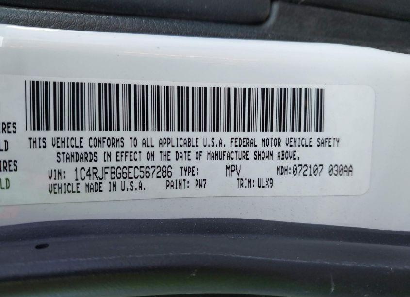 Photo 9 of 2014 Jeep Grand CHEROKEE LIMITED (VIN 1C4RJFBG6EC567286)