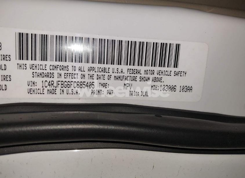 Photo 9 of 2015 Jeep Grand CHEROKEE LIMITED (VIN 1C4RJFBG6FC685405)