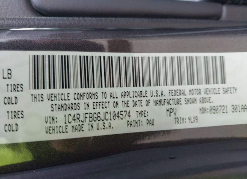 Photo 9 of 2018 Jeep Grand CHEROKEE STERLING EDITION 4X4 (VIN 1C4RJFBG6JC104574)