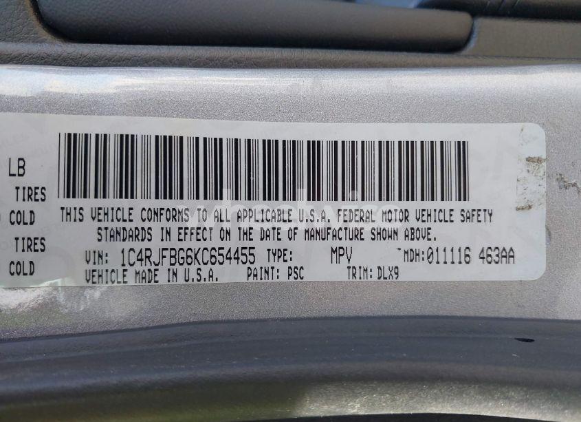 Photo 9 of 2019 Jeep Grand CHEROKEE LIMITED 4X4 (VIN 1C4RJFBG6KC654455)