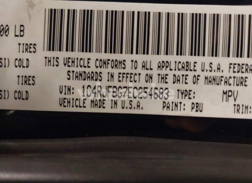 Photo 9 of 2014 Jeep Grand CHEROKEE LIMITED (VIN 1C4RJFBG7EC254683)