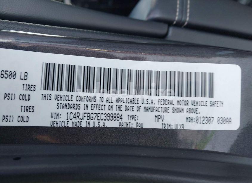 Photo 9 of 2014 Jeep Grand CHEROKEE LIMITED (VIN 1C4RJFBG7EC399884)