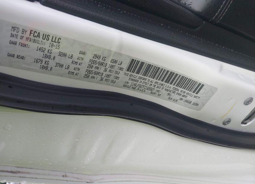 Photo 9 of 2015 Jeep Grand CHEROKEE LIMITED (VIN 1C4RJFBG7FC165567)