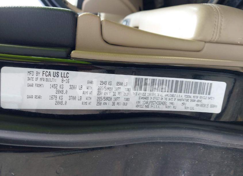 Photo 9 of 2017 Jeep Grand CHEROKEE LIMITED 4X4 (VIN 1C4RJFBG7HC624261)