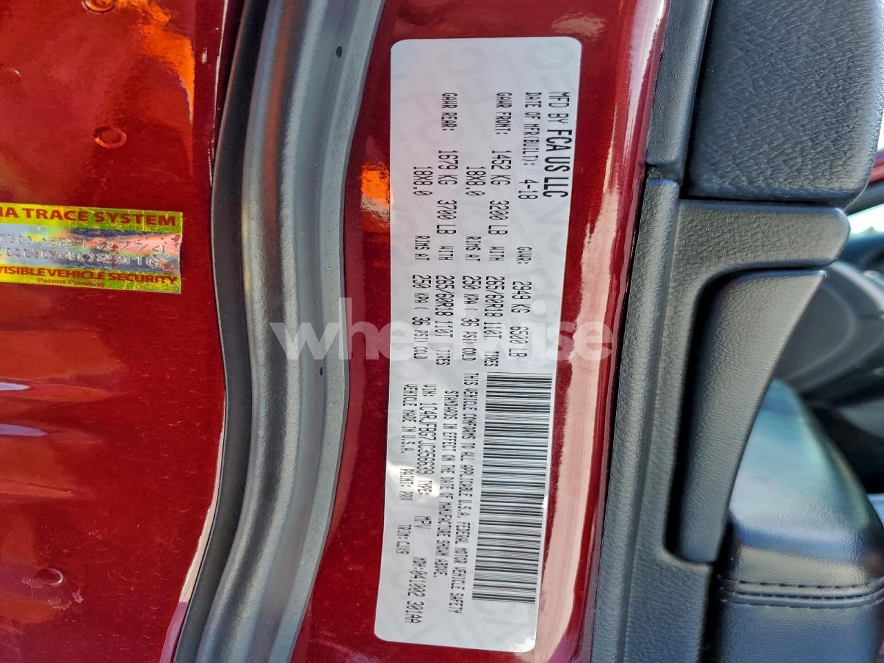 Photo 13 of 2018 JEEP GRAND CHEROKEE LIMITED (VIN 1C4RJFBG7JC356639)