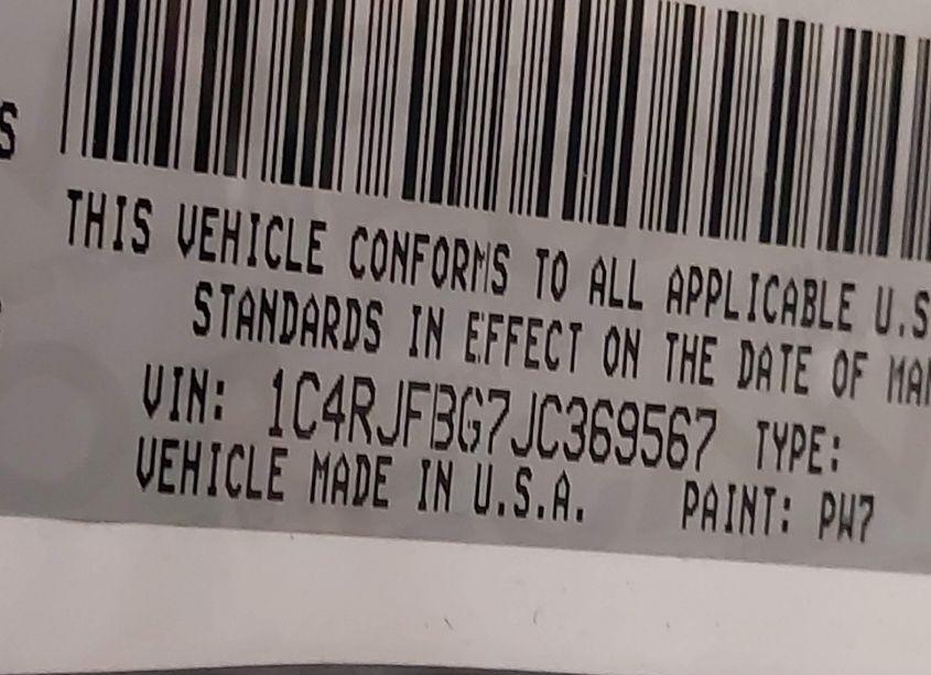 Photo 9 of 2018 Jeep Grand CHEROKEE LIMITED 4X4 (VIN 1C4RJFBG7JC369567)