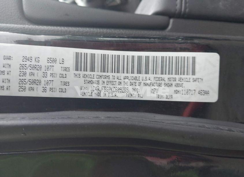 Photo 9 of 2019 Jeep Grand CHEROKEE LIMITED 4X4 (VIN 1C4RJFBG7KC609265)