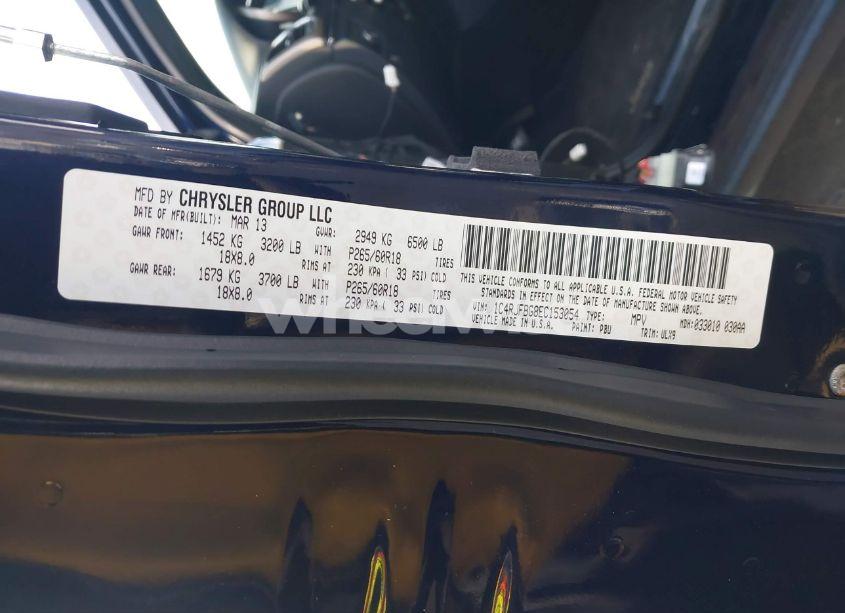 Photo 9 of 2014 Jeep Grand CHEROKEE LIMITED (VIN 1C4RJFBG8EC153054)