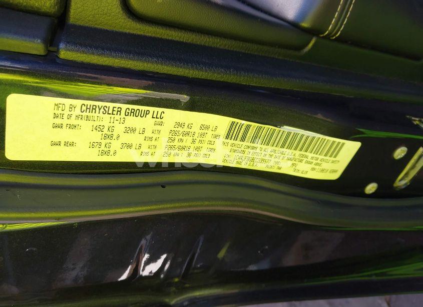 Photo 9 of 2014 Jeep Grand CHEROKEE LIMITED (VIN 1C4RJFBG8EC335577)