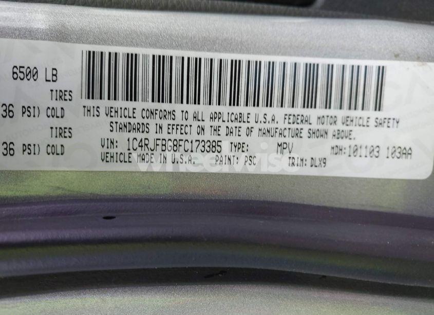 Photo 9 of 2015 Jeep Grand CHEROKEE LIMITED (VIN 1C4RJFBG8FC173385)